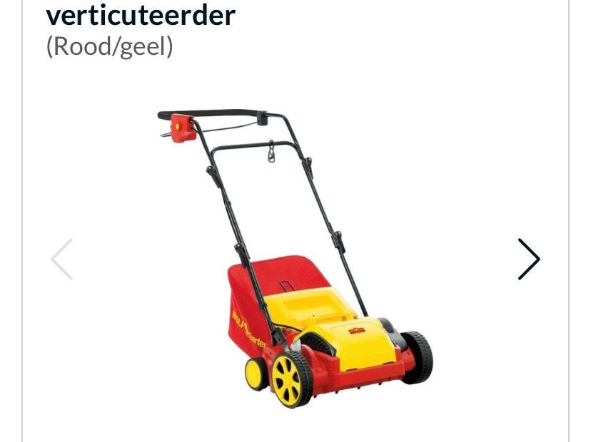 Verticuteerder, Ophalen, Gebruikt, Elektrisch
