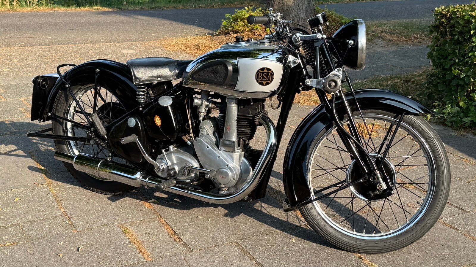 Prachtige 1939 BSA KM23 Silverstar Deluxe. Matching Numbers, Motoren, Gebruikt, Toermotor, 11 kW of minder, Handgeschakeld