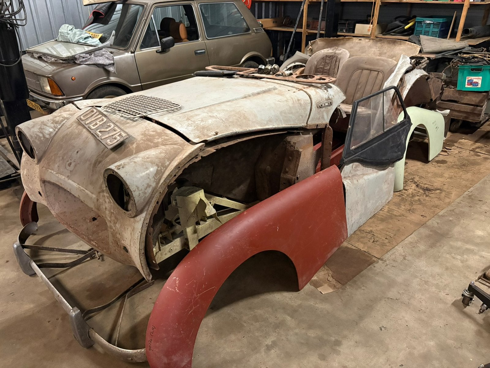 Triumph TR2 longdoor 1955 project!, Auto's, Achterwielaandrijving, Cabriolet, Triumph, Leder