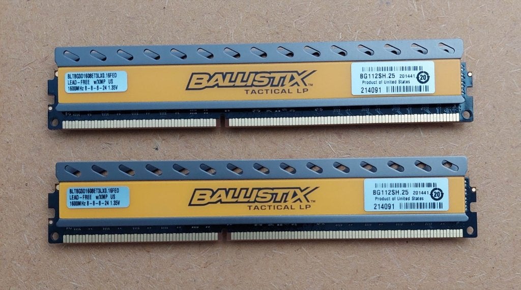 16GB Kit Crucial Ballistix Sport 1600Mhz DDR3 GAME geheugen, Computers en Software, RAM geheugen, DDR4, Ophalen of Verzenden, Zo goed als nieuw