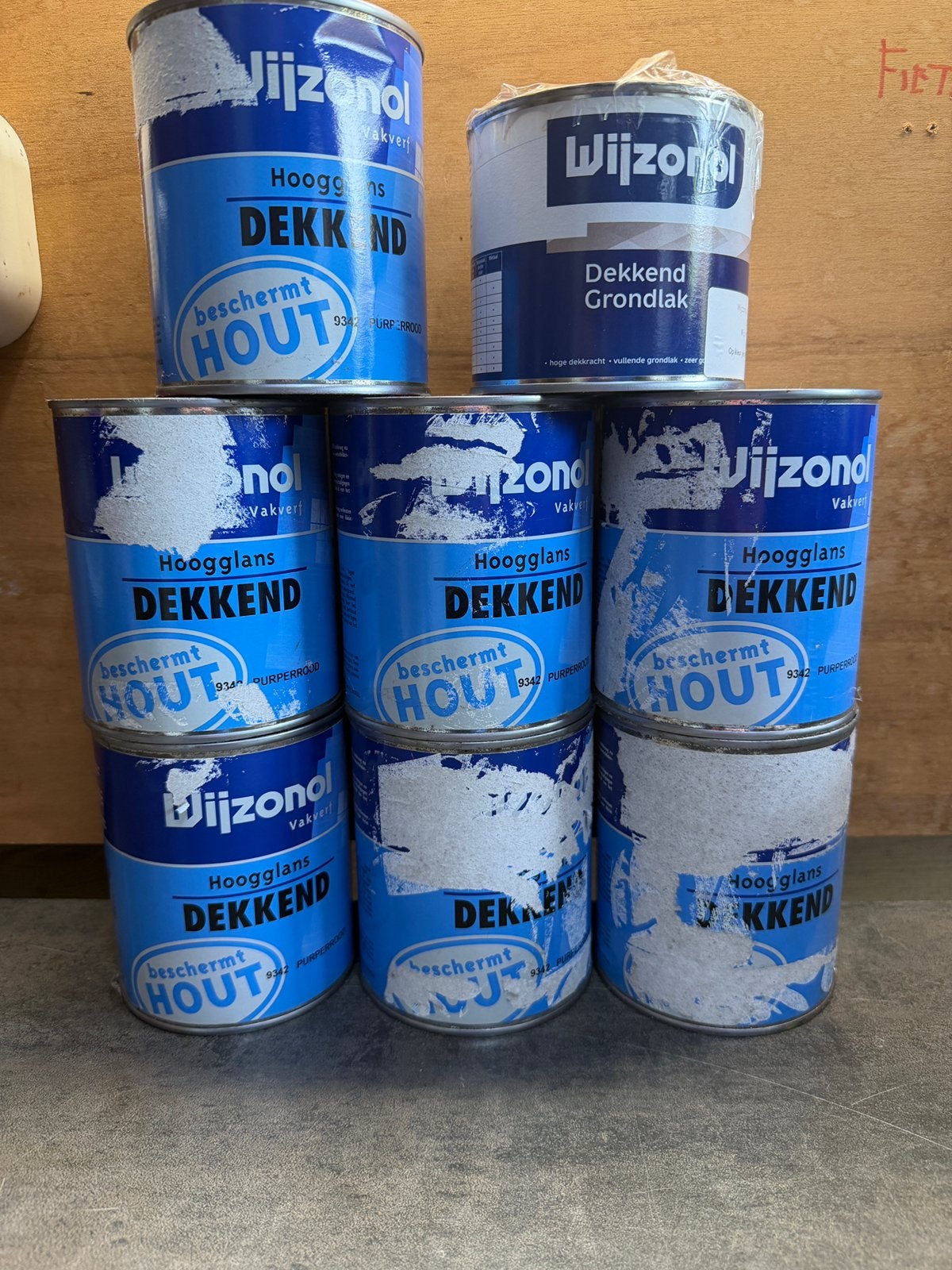 6x Wijzonol Hoogglans dekkend (Ongeopend) RAL 9342, Ophalen, Nieuw, Verf, Minder dan 5 liter