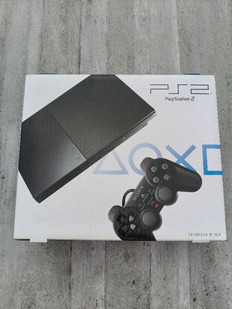 NIEUW PS2 PlayStation 2 console charcoal black SCPH-90004 CB, Spelcomputers en Games, Spelcomputers | Sony PlayStation 2, Zwart