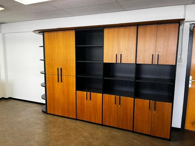 Jaren 70 directie kantoor boekenkast met verlichting, Ophalen, Gebruikt