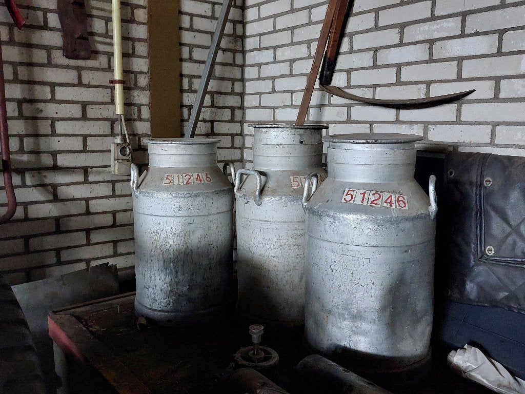 Aluminium melkbus, Ophalen, Gebruikt