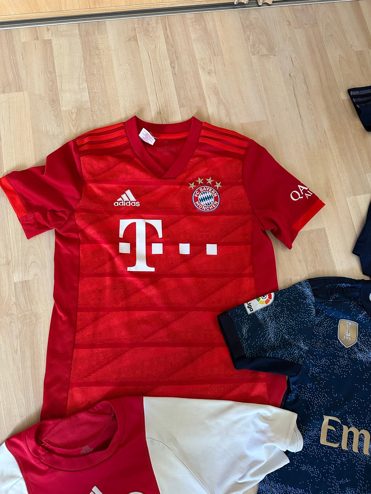 Voetbalshirts: Bayern, Real Madrid, Ajax 164, Maat XS of kleiner, Ophalen of Verzenden, Gebruikt, Shirt