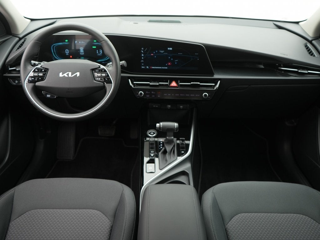 Kia Niro 1.6 GDi PHEV DynamicLine | Camera | Private lease 5, Auto's, Stof, Gebruikt, Zwart, Wit