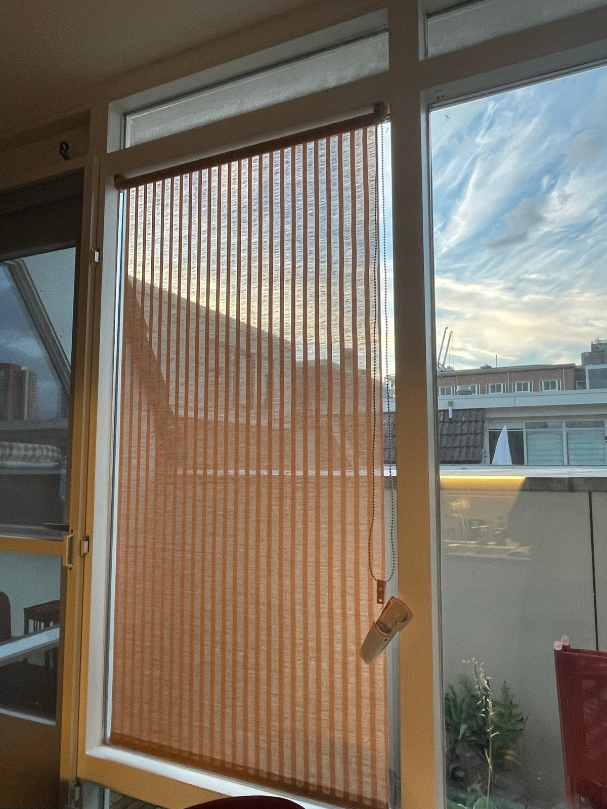 1x Roljaloezie 75 x 180 cm - bamboo, Huis en Inrichting, Ophalen, Gebruikt, Beige, Lichtdoorlatend