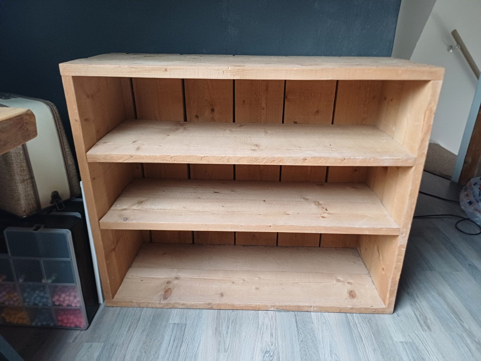 Houten kast met 3 planken, Huis en Inrichting, Kasten | Overige, Ophalen, Gebruikt