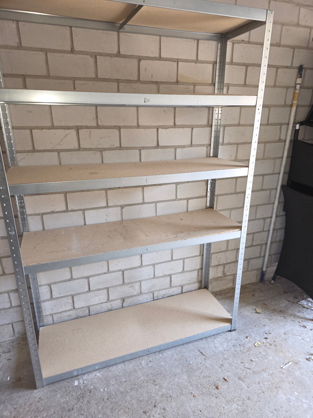 2 stuks Stevige metalen opbergrek met 5 planken, Huis en Inrichting, Ophalen, Gebruikt