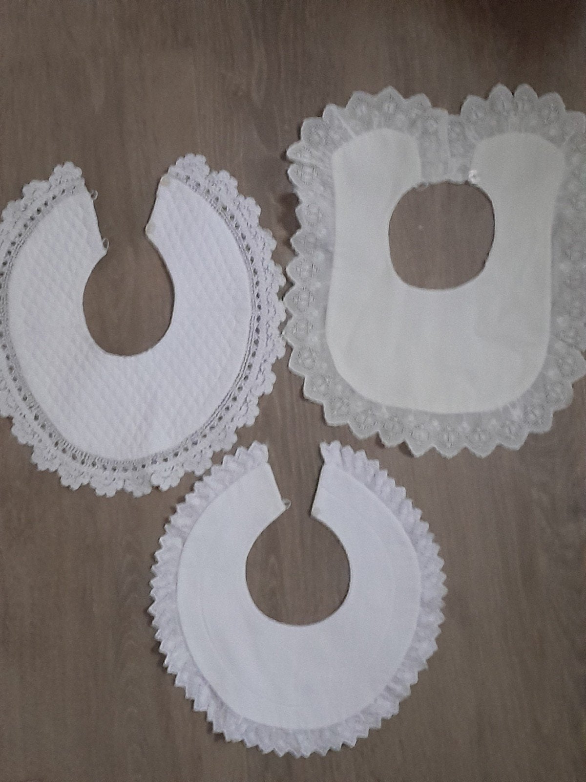 Oude poppenkragen voor antieke pop set 3 stuks, Antiek en Kunst, Verzenden