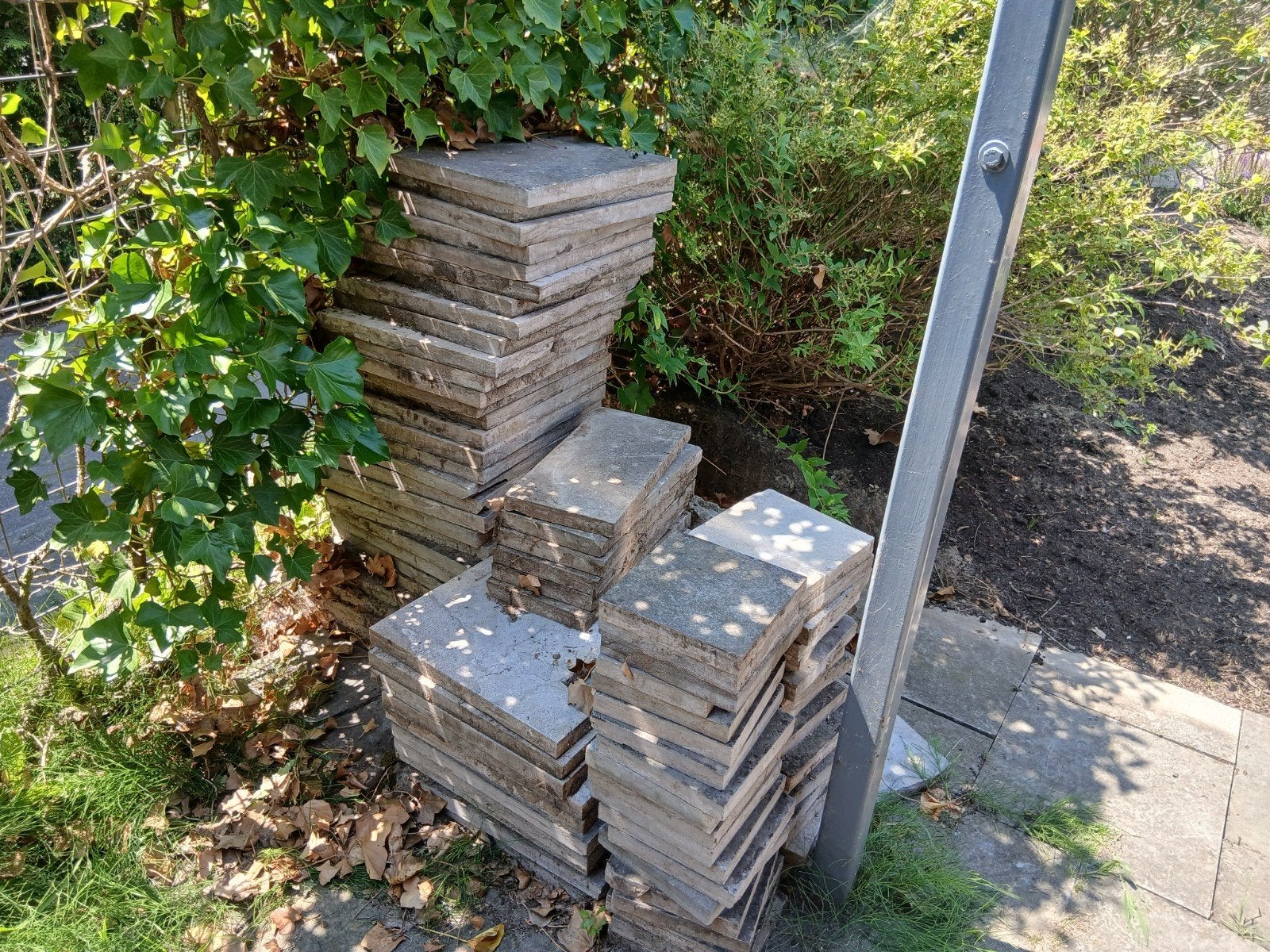 Terrastegels & borderranden, Ophalen, Gebruikt, Beton, Terrastegels