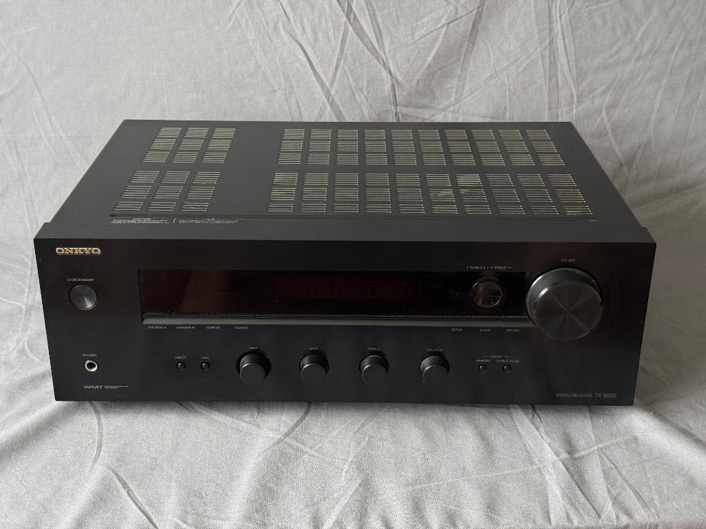 Onkyo TX-8020 Stereo Receiver, Audio, Tv en Foto, Versterkers en Receivers, Ophalen, Zo goed als nieuw, 60 tot 120 watt, Onkyo