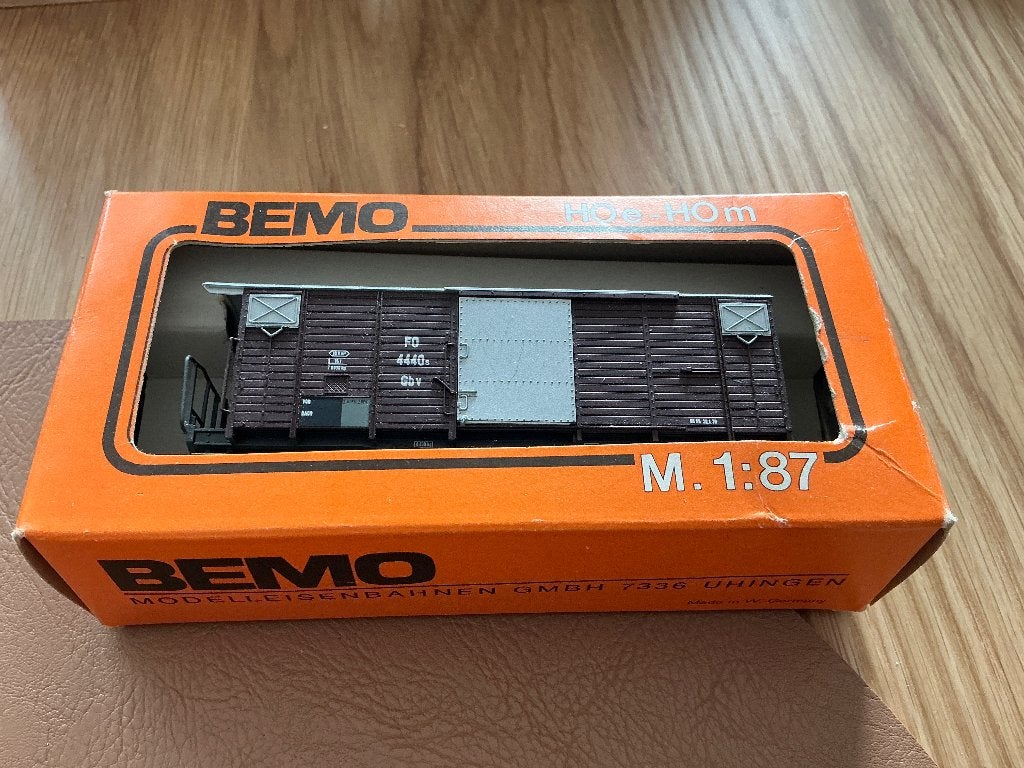 Bemo goederenwagon 2054, Overige merken, Gelijkstroom, Wagon, Ophalen of Verzenden