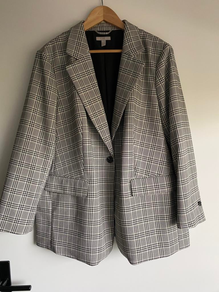 DAMES COLBERT RUIT XL Grijs zwart, H&M, Maat 46/48 (XL) of groter, Nieuw, Ophalen of Verzenden