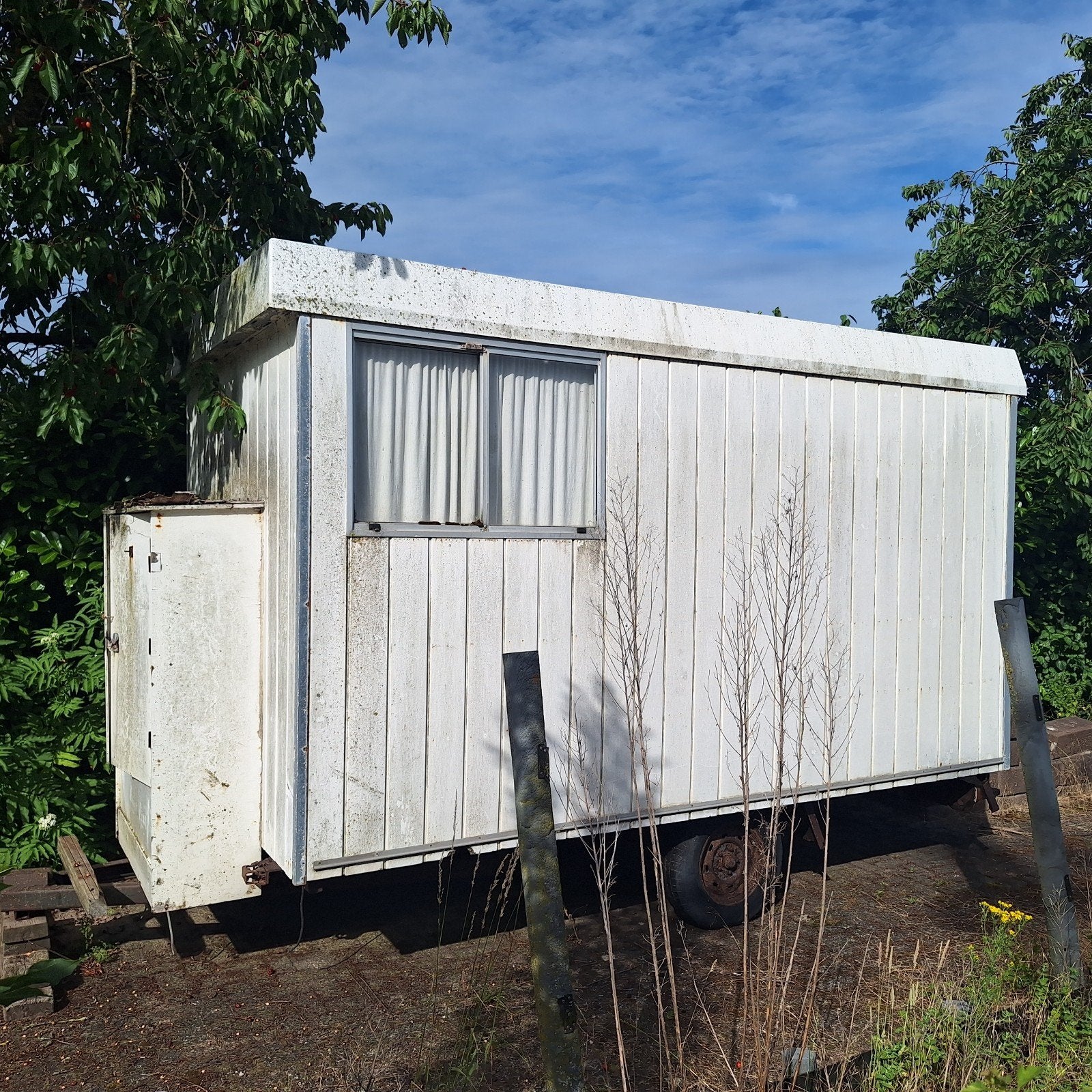 Keet op wielen / tiny house, Doe-het-zelf en Verbouw, Bouwketen en Schaftketen, Ophalen, Gebruikt