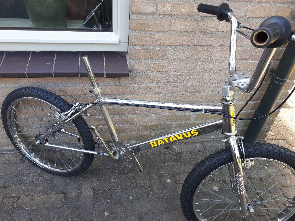 Old school Batavus BMX project niet compleet chrome 1983, Ophalen, Gebruikt, Staal, Velgrem
