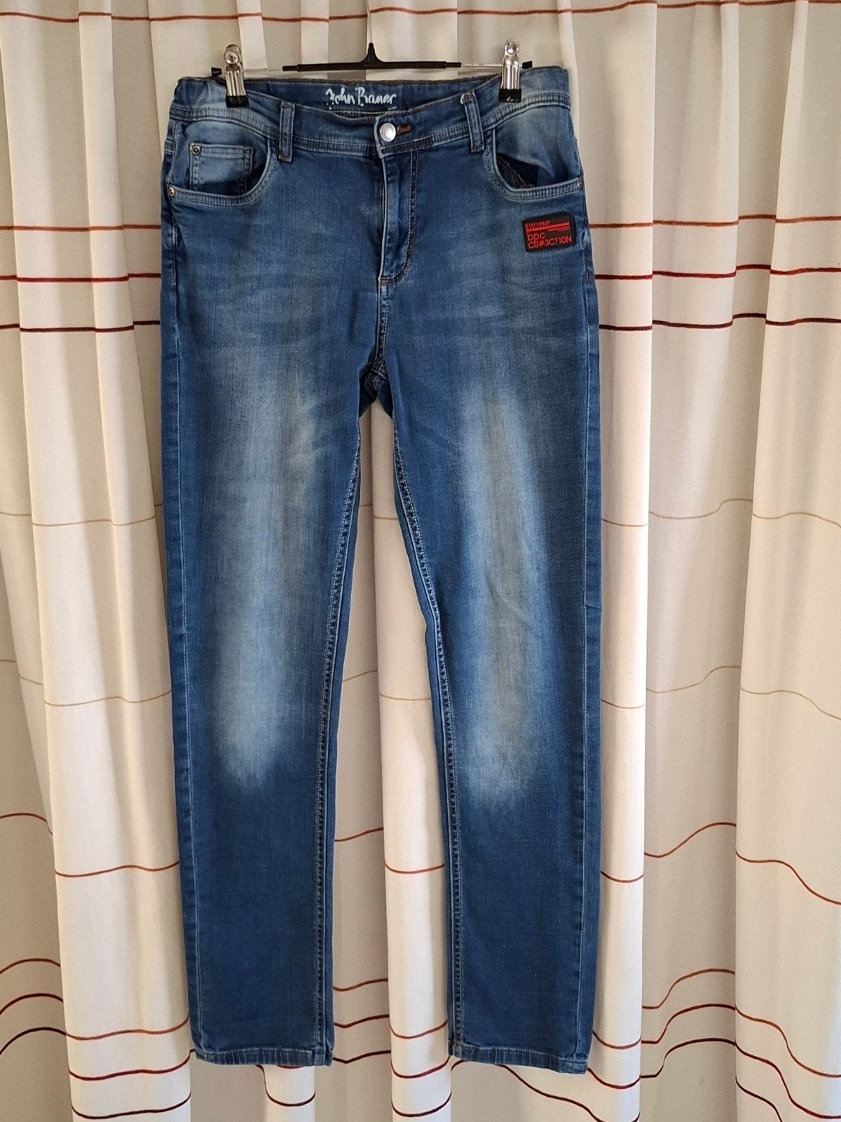 John Baner jogjeans maat 170, Gebruikt, John Baner, Jongen, Ophalen