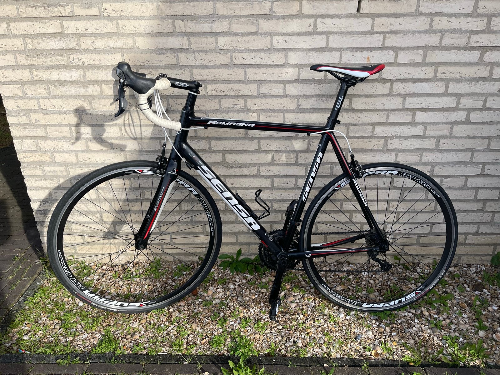 Sensa Romagna racefiets - 60 cm frame, Shimano afgemonteerd, 28 inch, Gebruikt, Velgrem, 61 tot 65 cm