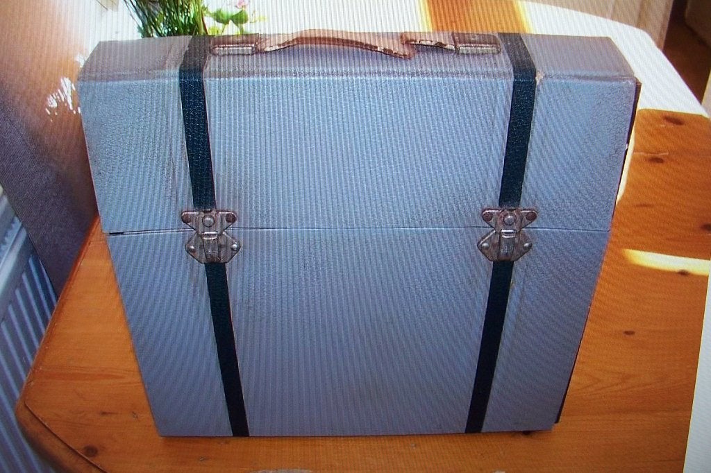 oude 78 toeren platen koffertje met een kapotte hengsel, Ophalen of Verzenden, Gebruikt, 10 inch, Overige typen