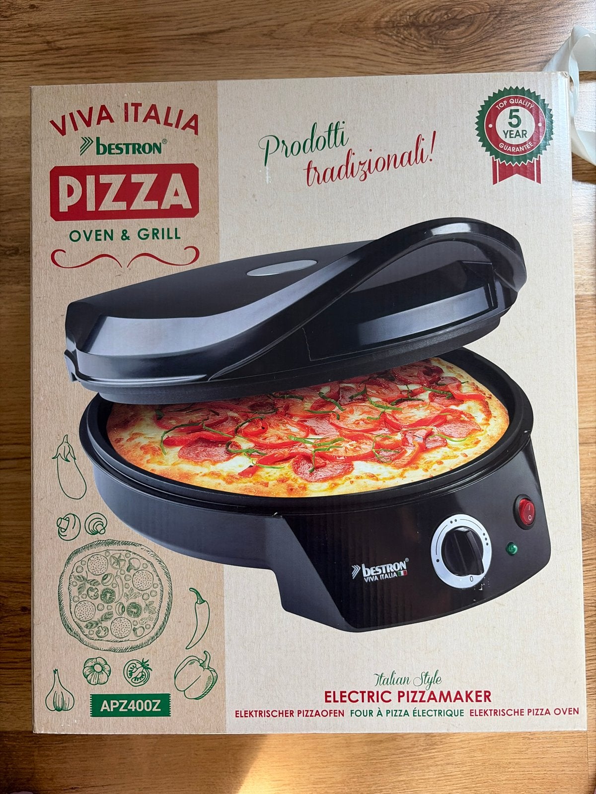 Bestron Pizza oven/grill, Ophalen, Nieuw, Minder dan 45 cm