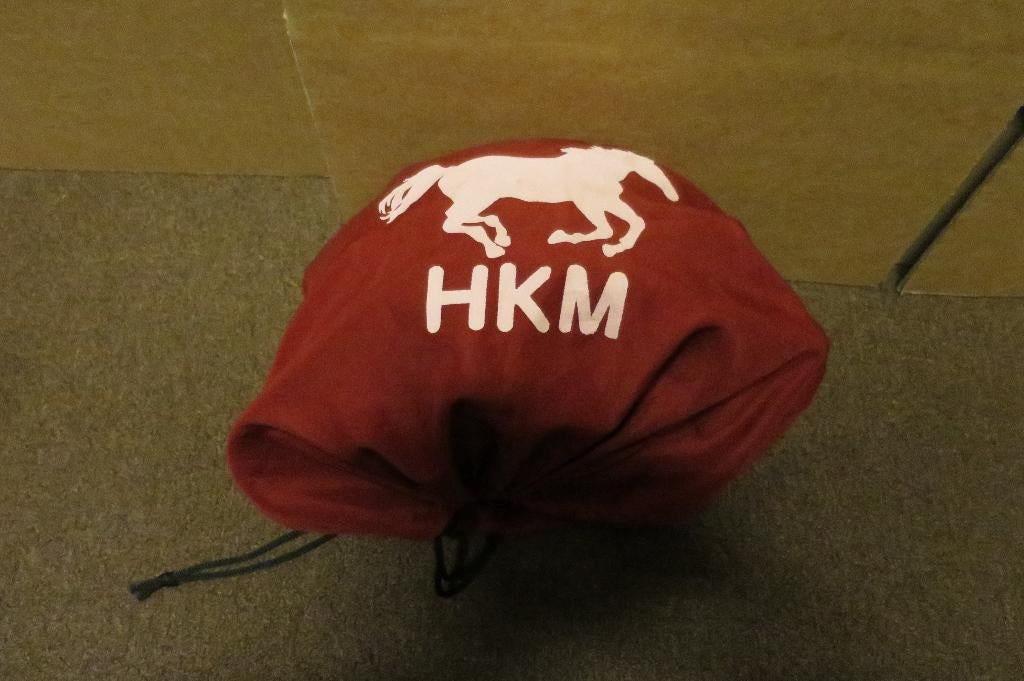 "HKM sports" paardrijcap, zwart/zilver, maat 56, nieuwstaat, Dieren en Toebehoren, Ophalen of Verzenden, Zo goed als nieuw, Rijden