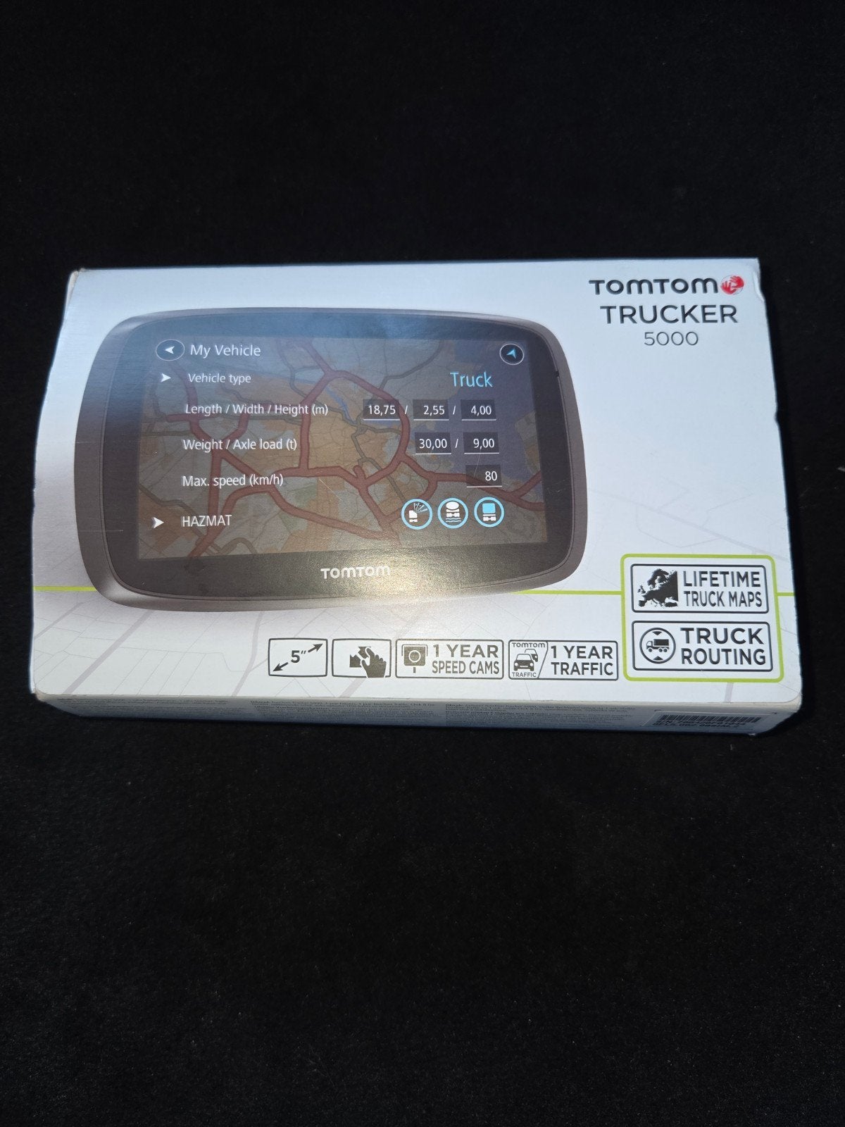 TomTom Trucker 5000 Navigatiesysteem voor vrachtwagens, Ophalen of Verzenden, Gebruikt
