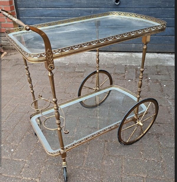 SERVEERWAGEN/HOLLYWOOD SALONTAFEL/ST KAPSTOK, Ophalen