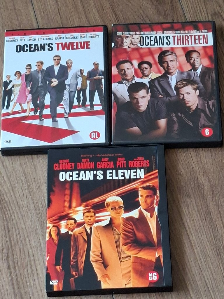ocean,s eleven , twelve, thirteen ,, Alle leeftijden, Ophalen of Verzenden, Zo goed als nieuw, Actiethriller