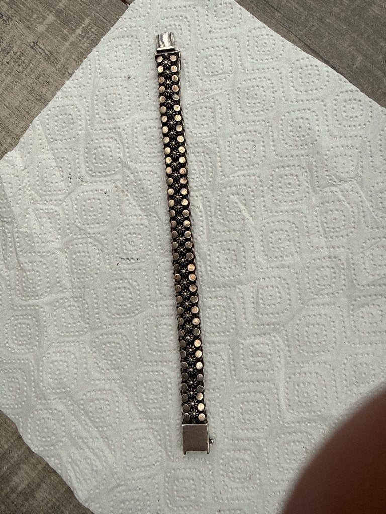 Zilveren vintage armband, Ophalen of Verzenden, Gebruikt, Zilver, Zilver