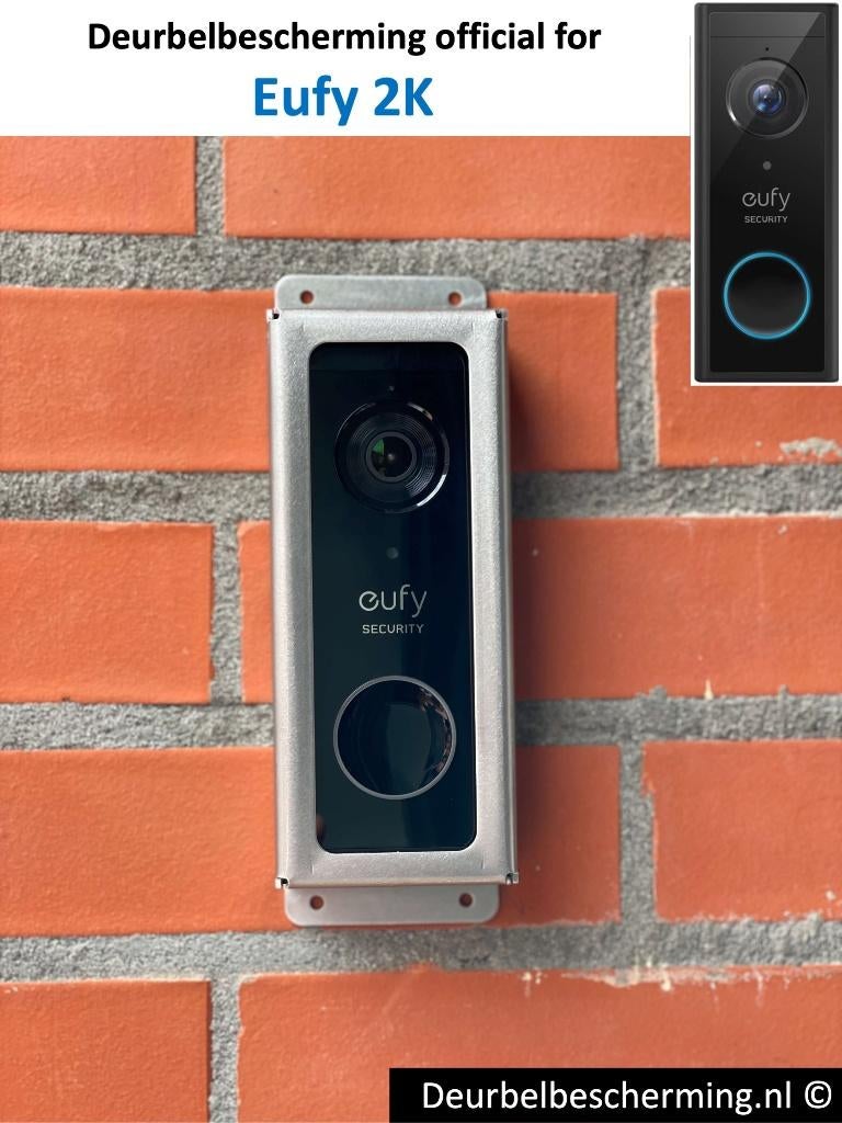 Eufy 2K videodeurbel bescherming RVS Anti-diefstal va. 39,99, Audio, Tv en Foto, Videobewaking, Ophalen of Verzenden, Nieuw