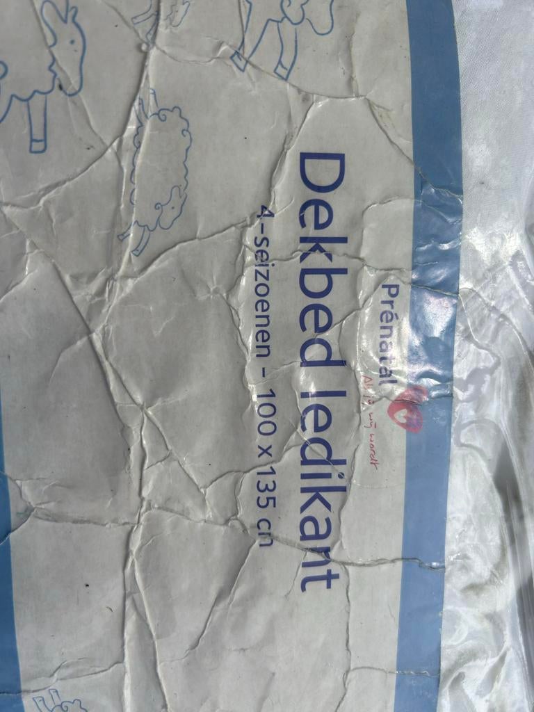 Prénatal Dekbed Ledikant 4-seizoenen 100x135 cm, Ophalen of Verzenden, Nieuw, Deken