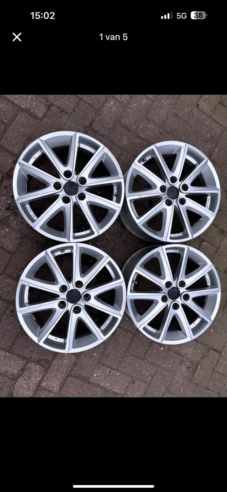 Lichtmetalen 17inch velgen Mazda/Hyundai/Kia/Mitsubishi, Ophalen