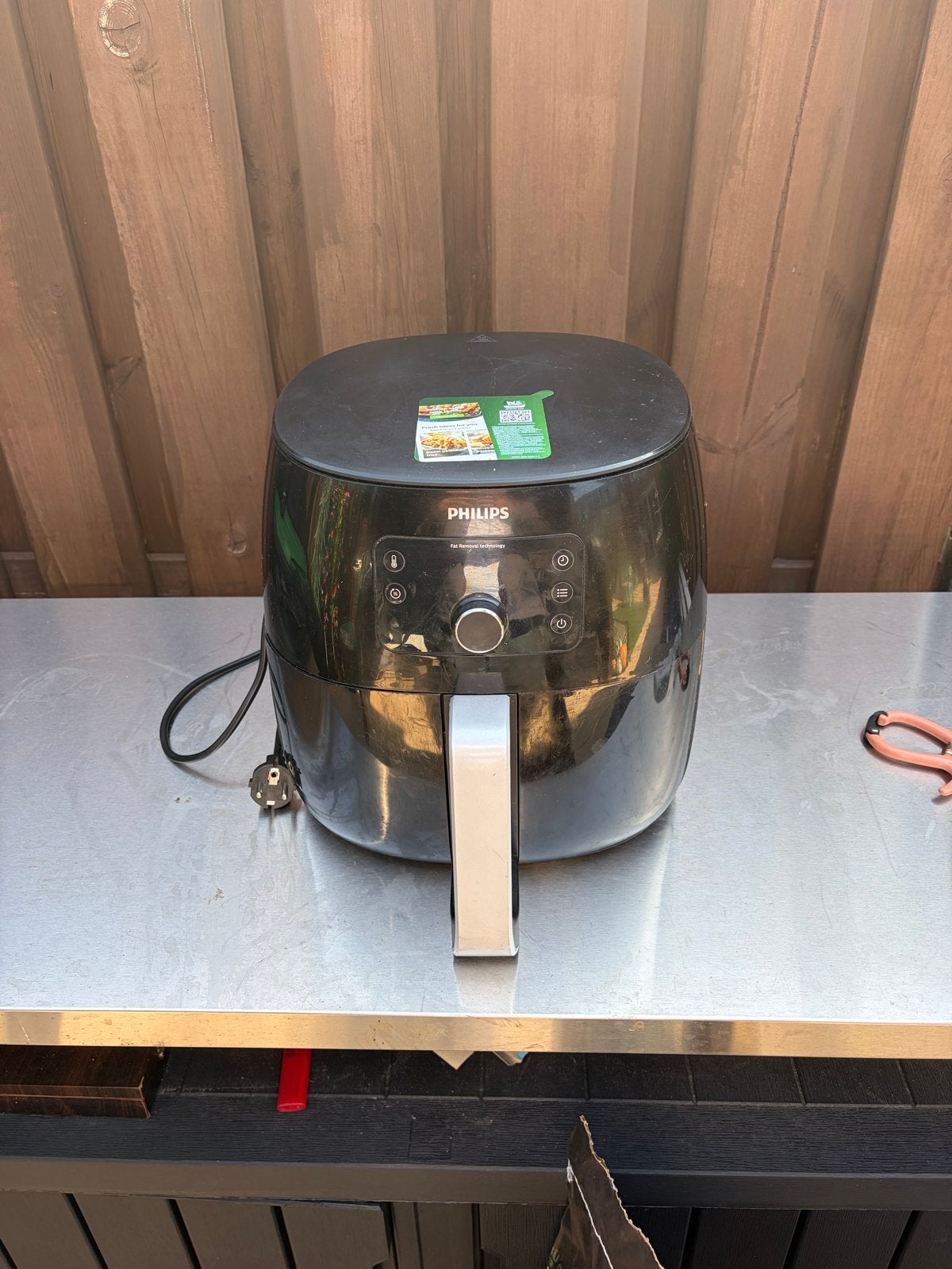 Philips Airfryer XL HD9650/90 - Zwart, Ophalen of Verzenden, Gebruikt, Airfryer XL, 1500 gram of meer