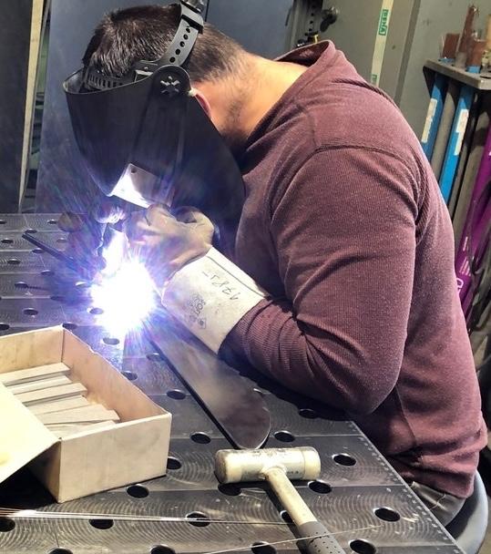 Professioneel gecertificeerde lasser
