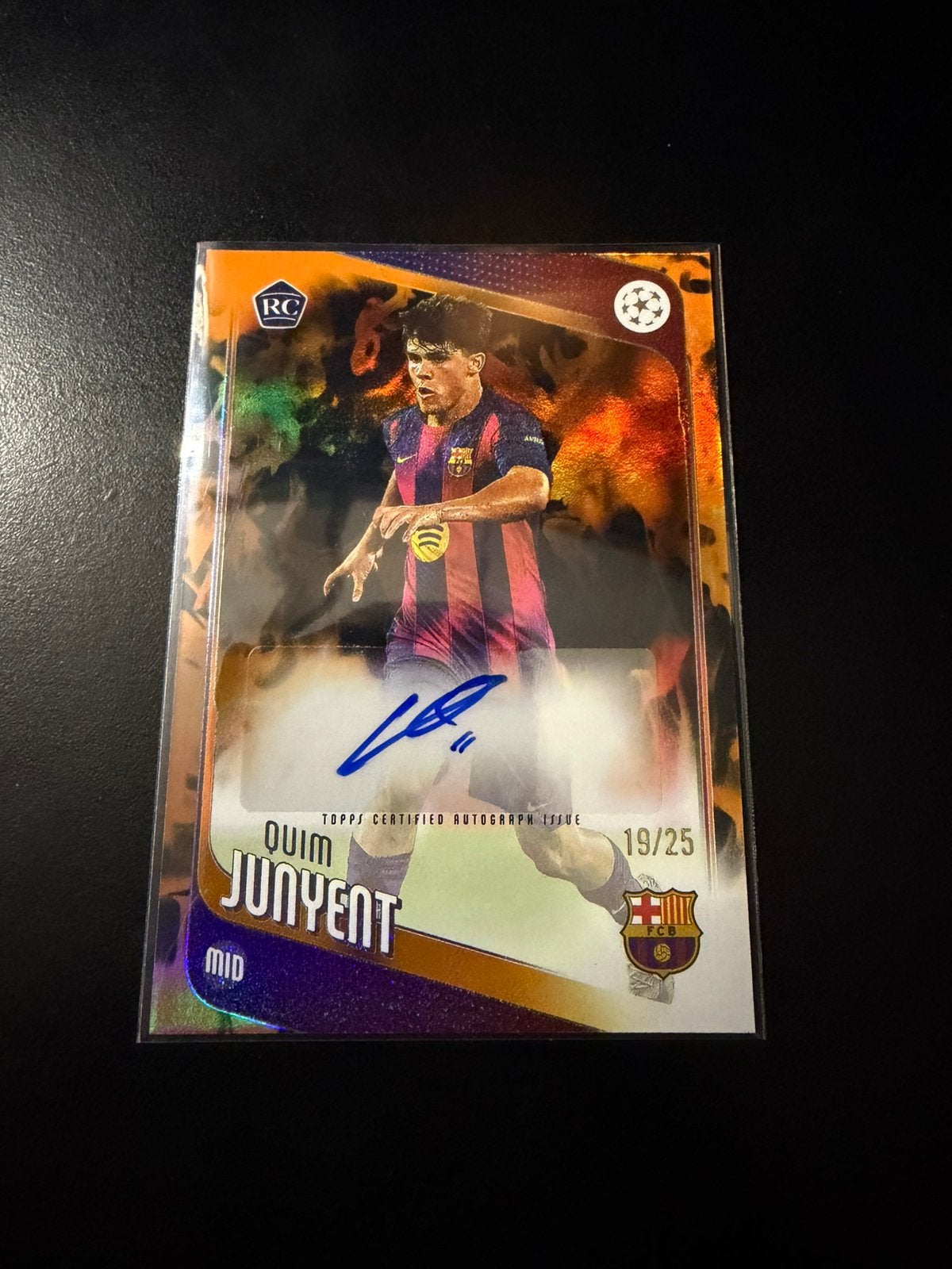 Topps UCC 25-26 Quim Junyent /25 autograph, Ophalen of Verzenden, Nieuw, Plaatje