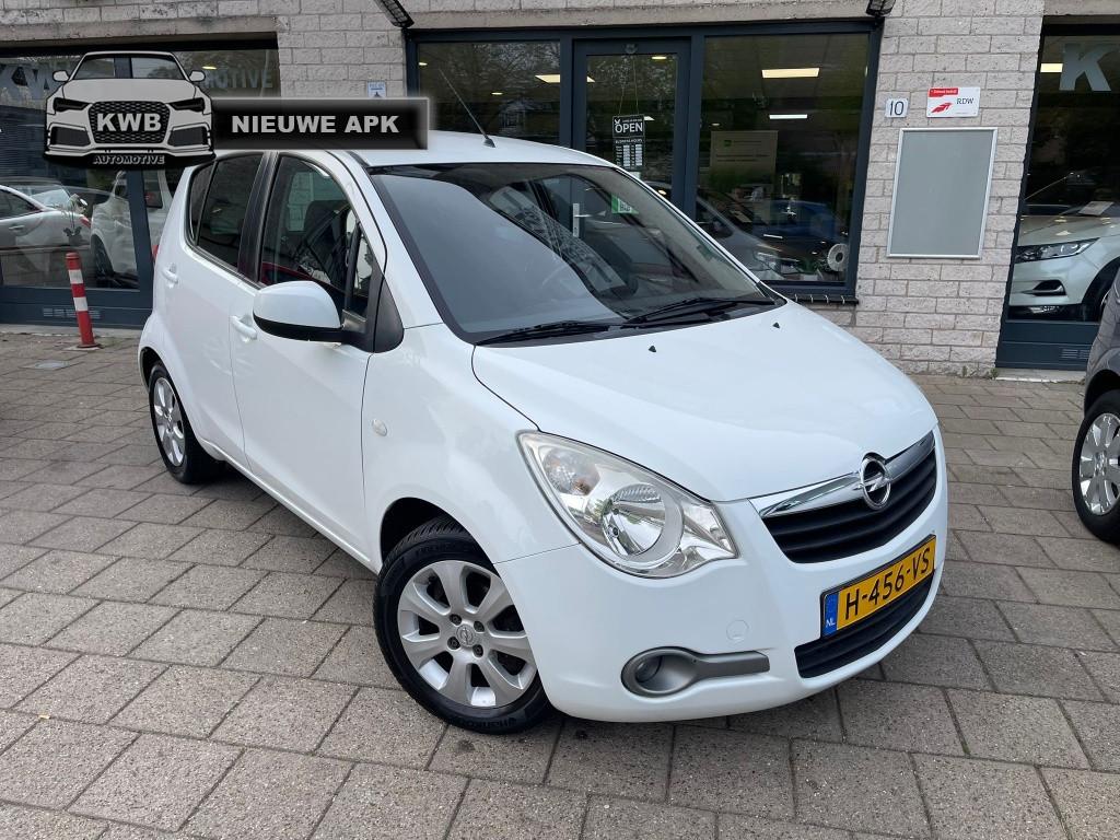Opel Agila 1.2 Edition Airco Nieuwe apk Beurt (bj 2009), 86 pk, 4 cilinders, 965 kg, Wit
