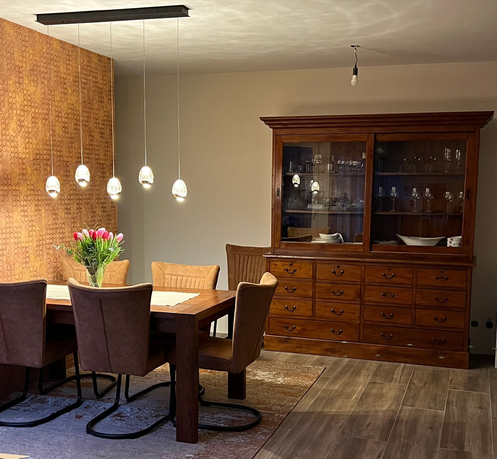 Eettafel zonder stoelen, Ophalen, 50 tot 100 cm, Zo goed als nieuw, Vijf personen of meer