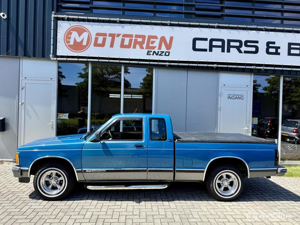 Chevrolet GMC SONOMA EXT 5.7 V8 AUT SWAP UNIEK (S10) Strak, Auto's, Chevrolet, Gebruikt, Overige carrosserieën, Blauw, 2087 kg