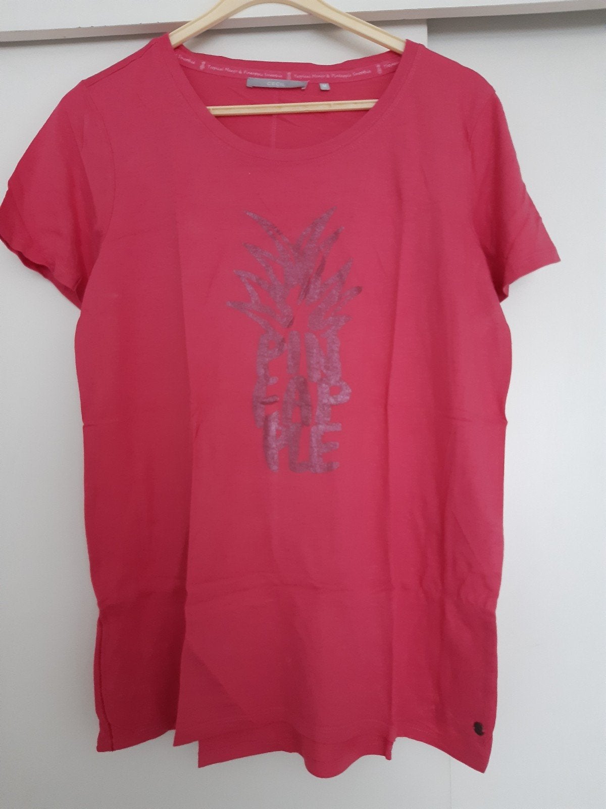 2 Dames shirts en 1 Dames hempje- Maat M, Maat 38/40 (M), Korte mouw, Roze, Gedragen