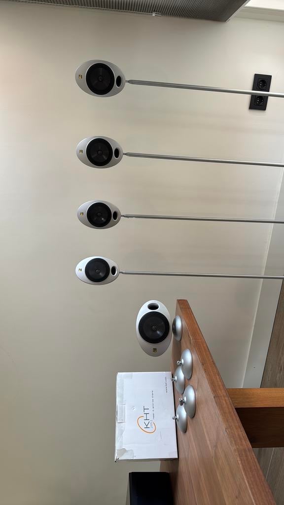KEF 2005.2 Satelliet luidsprekers, Audio, Tv en Foto, Luidsprekers, Gebruikt, 60 tot 120 watt, Surroundset zonder subwoofer, Ophalen