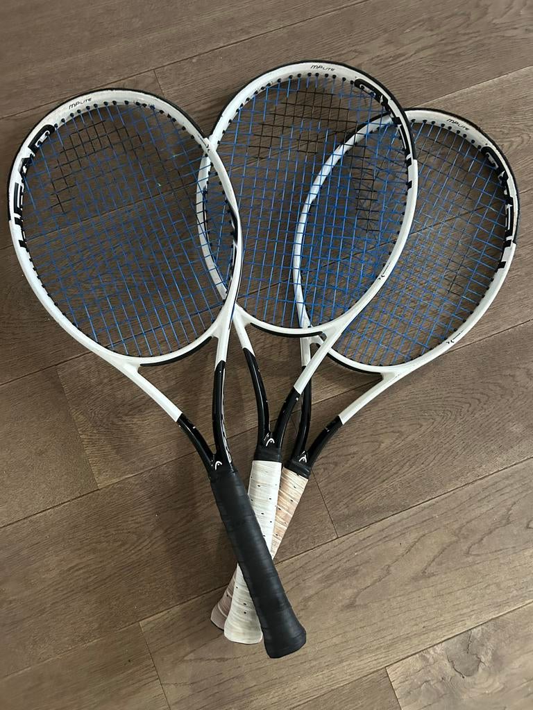 3x Head speed tennisrackets 26,5 inch, Sport en Fitness, Ophalen, Gebruikt, Racket, Head