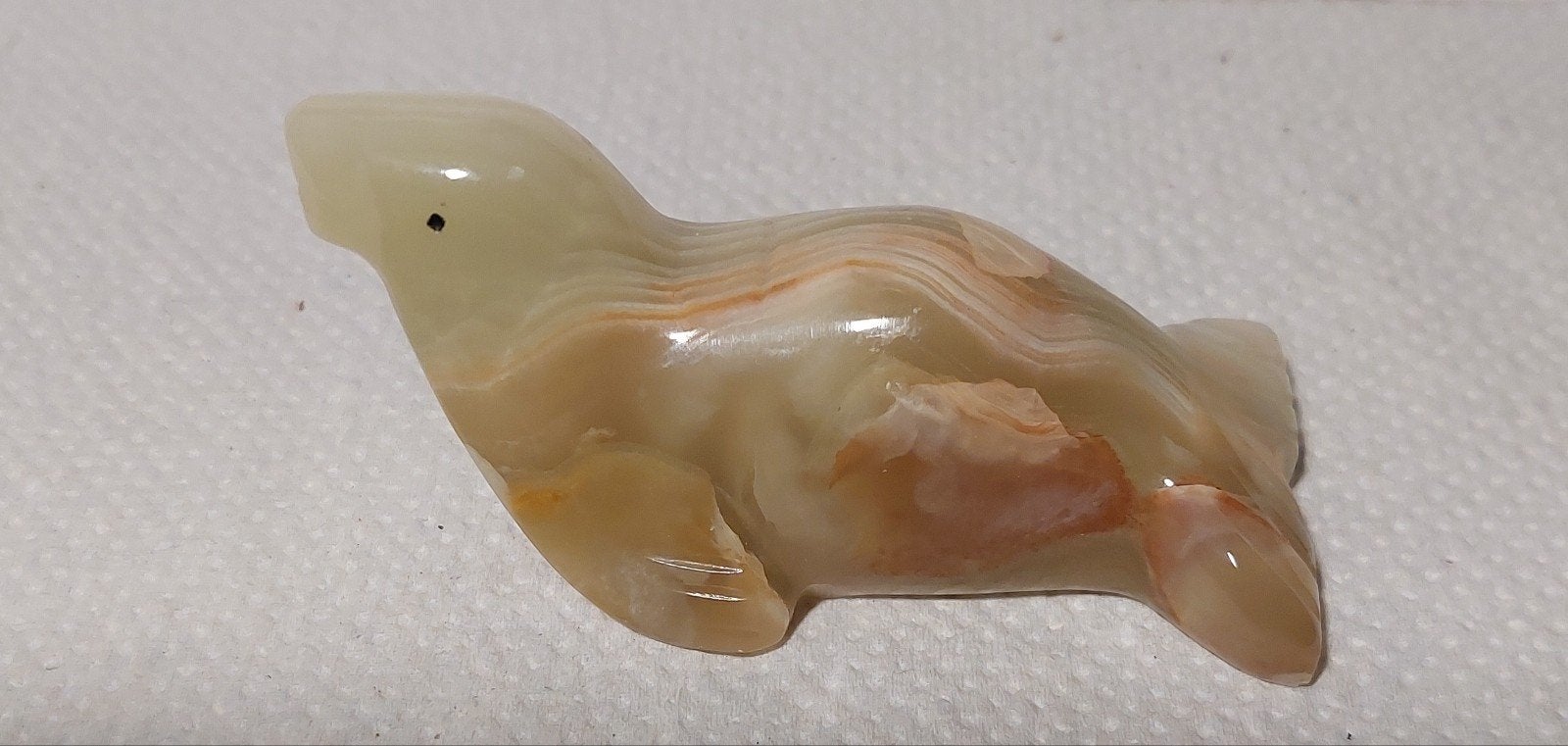 beeldje van een zeehond of rob, onyx, Ophalen of Verzenden, Zo goed als nieuw