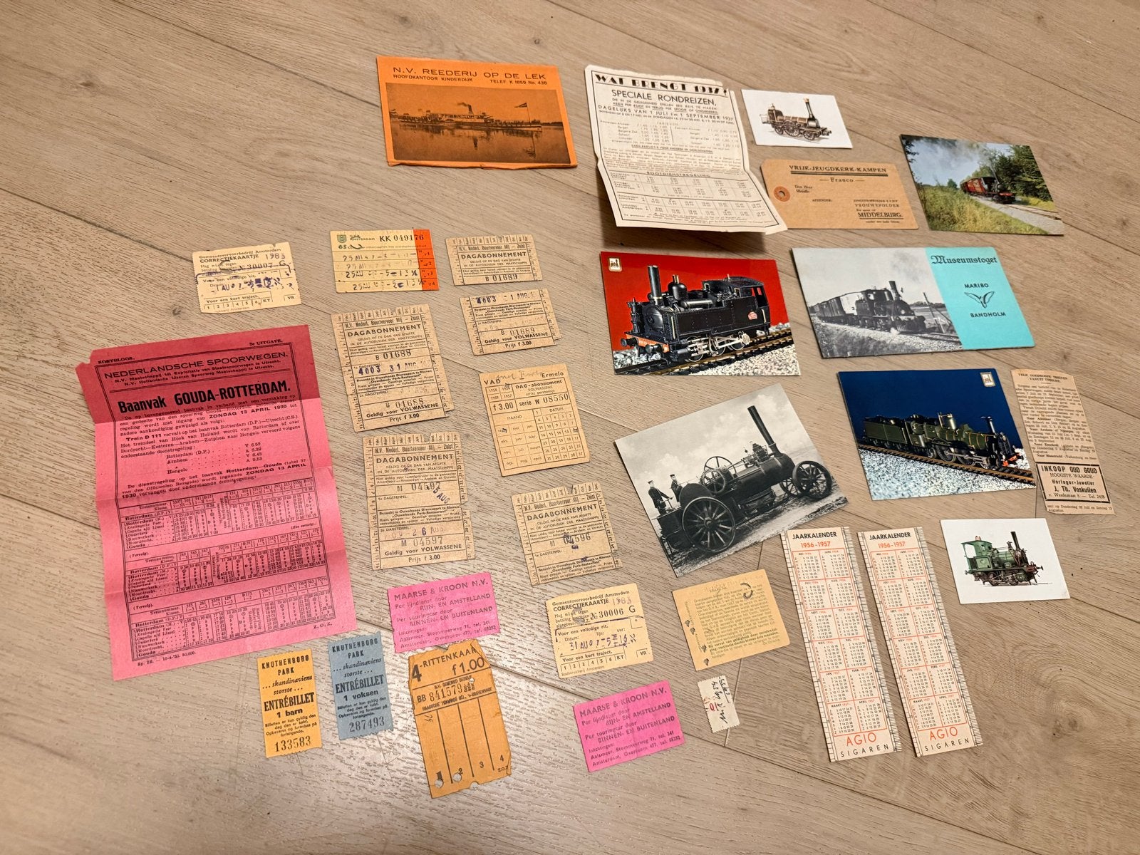 Oude treinkaartjes, andere kaartjes en fotokaarten, Ophalen of Verzenden, Gebruikt, Trein, Kaart of Prent