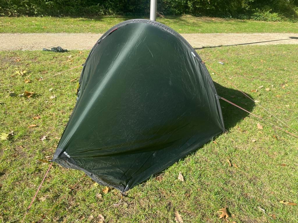 Super lichtgewicht tent Hilleberg 1 persoons, Ophalen of Verzenden, Zo goed als nieuw, Tot en met 2