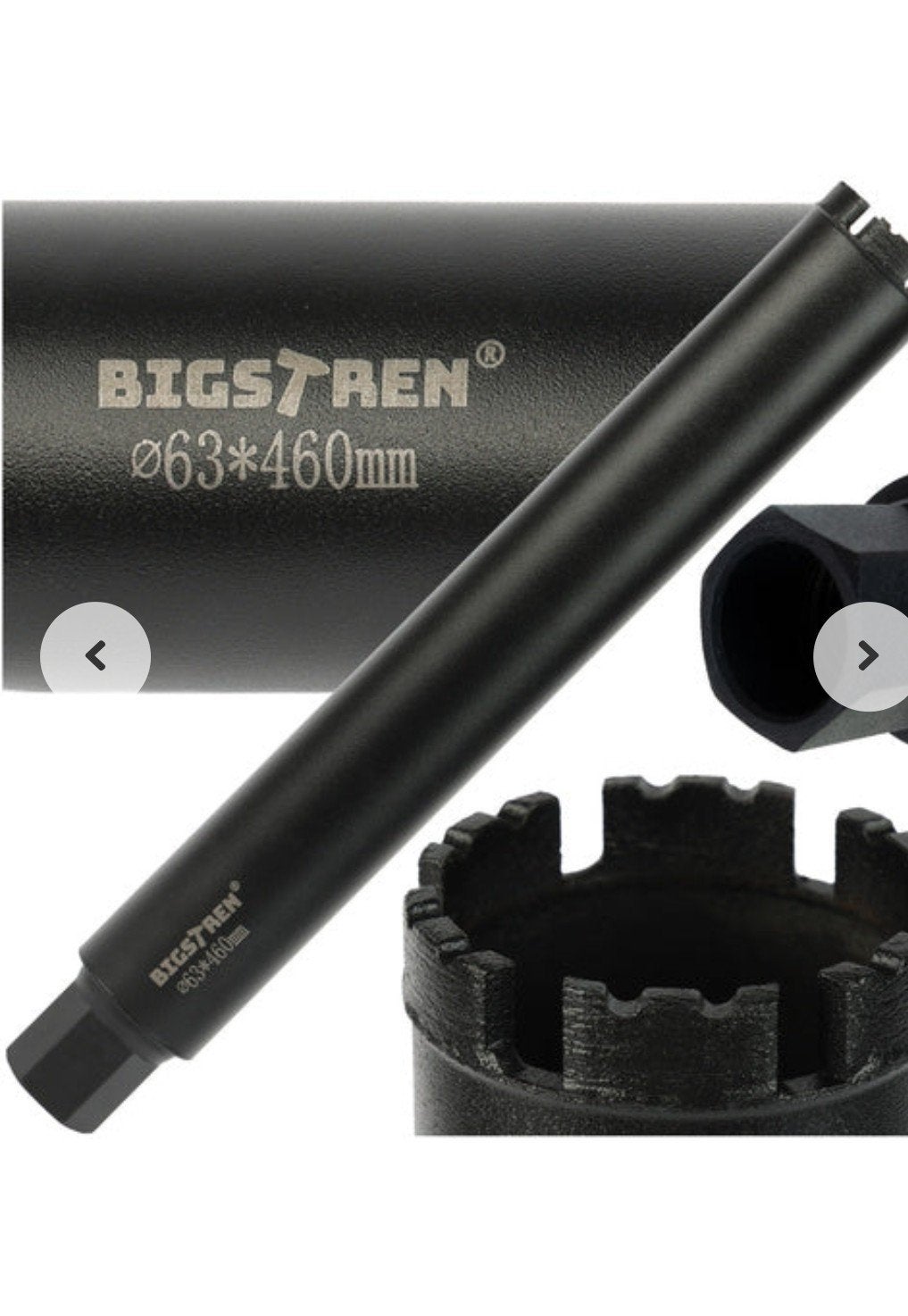 diamantboor 63mm incl adapter, Ophalen