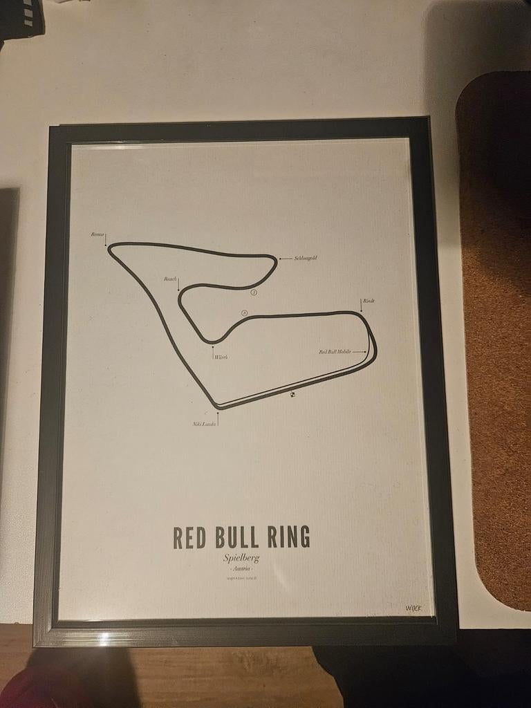 Wijck Poster Formule 1 Red Bull Ring Oostenrijk 30x40 cm, Ophalen of Verzenden, Nieuw, Formule 1