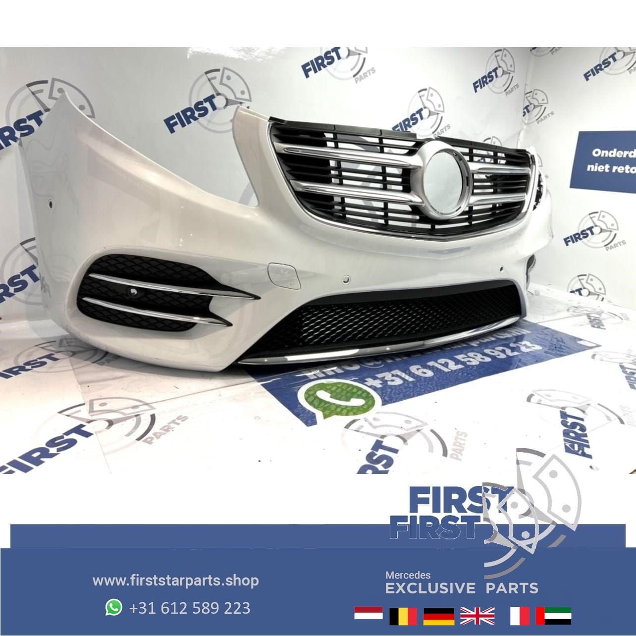 W447 AMG VOORBUMPER COMPLEET + GRIL ORIGINEEL Mercedes V KLA