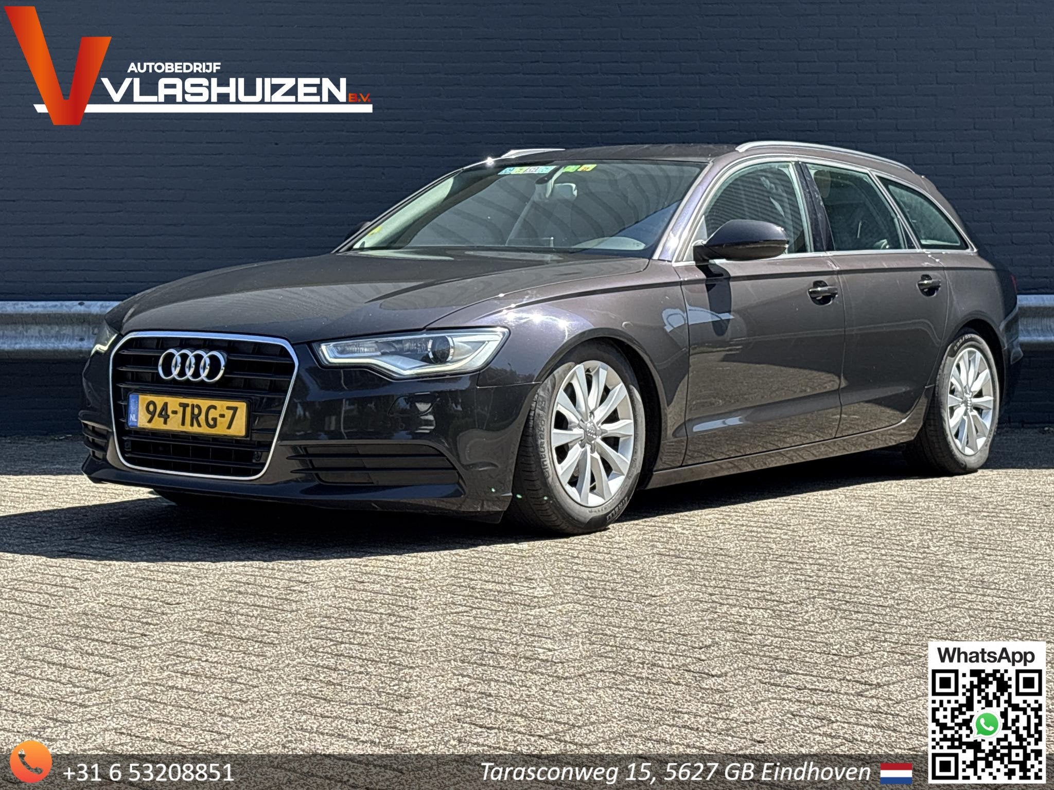Audi A6 Avant 2.0 TDI Pro Line Plus | Leder | Climate | Crui, Auto's, Voorwielaandrijving, Euro 5, Gebruikt, Zwart