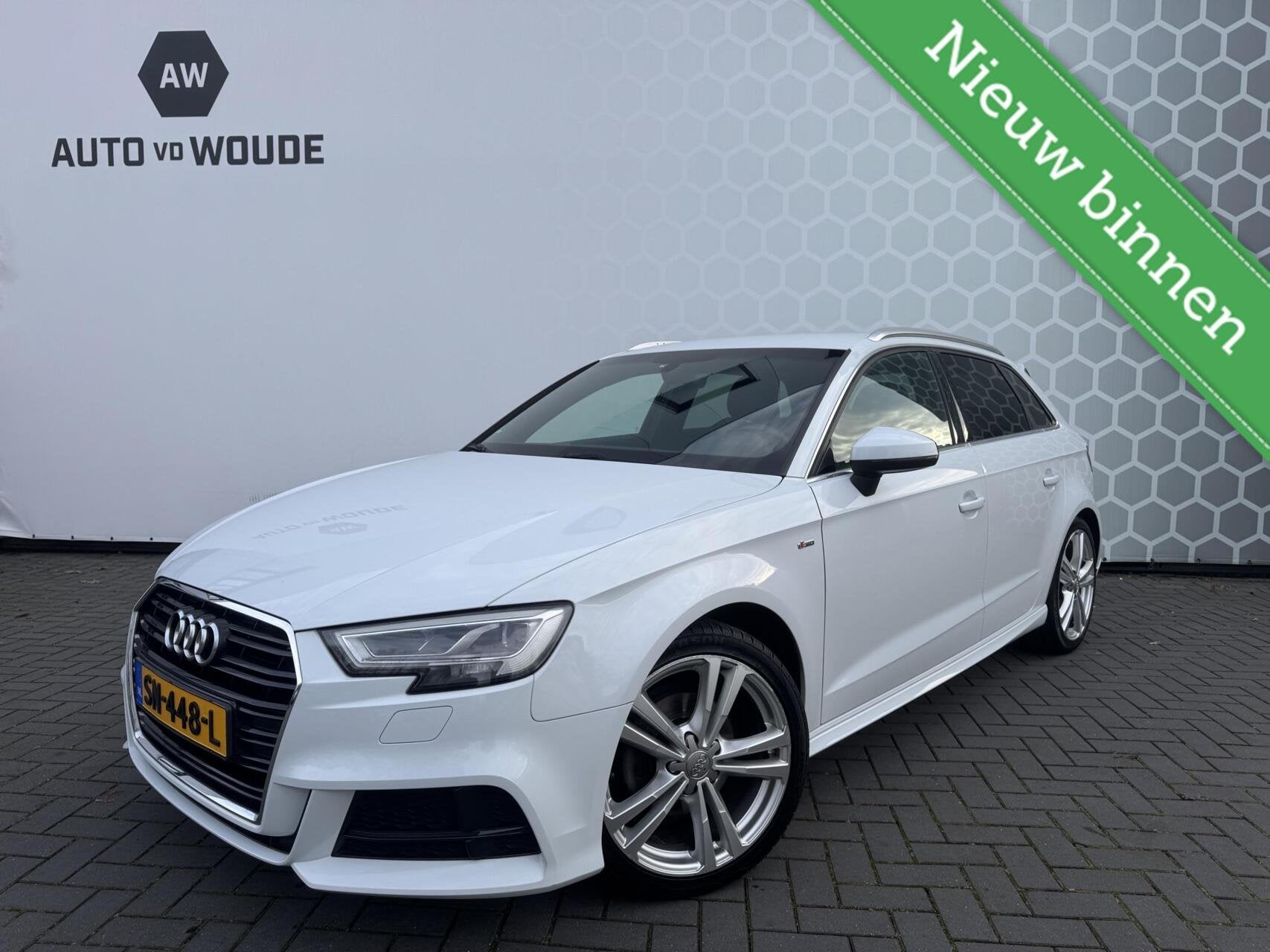 Audi A3 Sportback 1.0 TFSI Sport S Line Edition LED S-line, Auto's, Audi, Voorwielaandrijving, Gebruikt, Wit, Origineel Nederlands