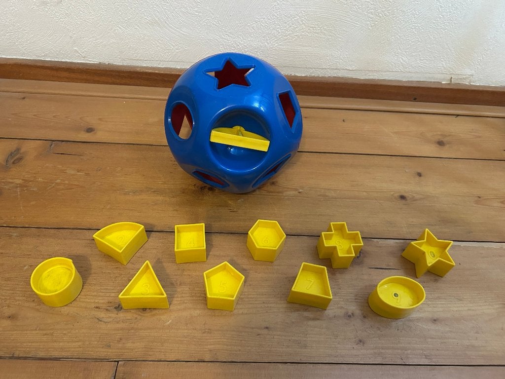 tupperware speelgoed vintage shape o ball bal blokken, Ophalen of Verzenden, Gebruikt
